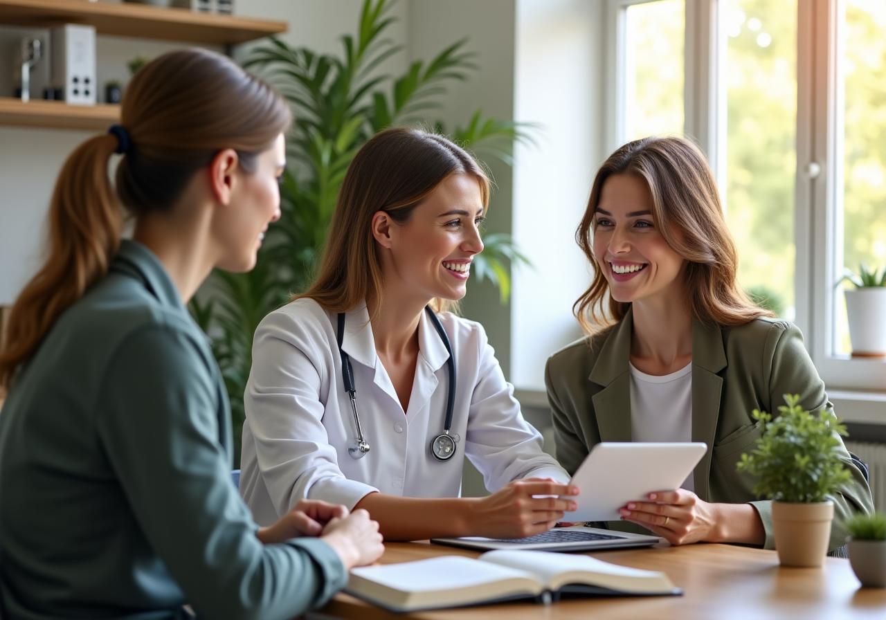Professional nutritionist consultation in modern wellness center